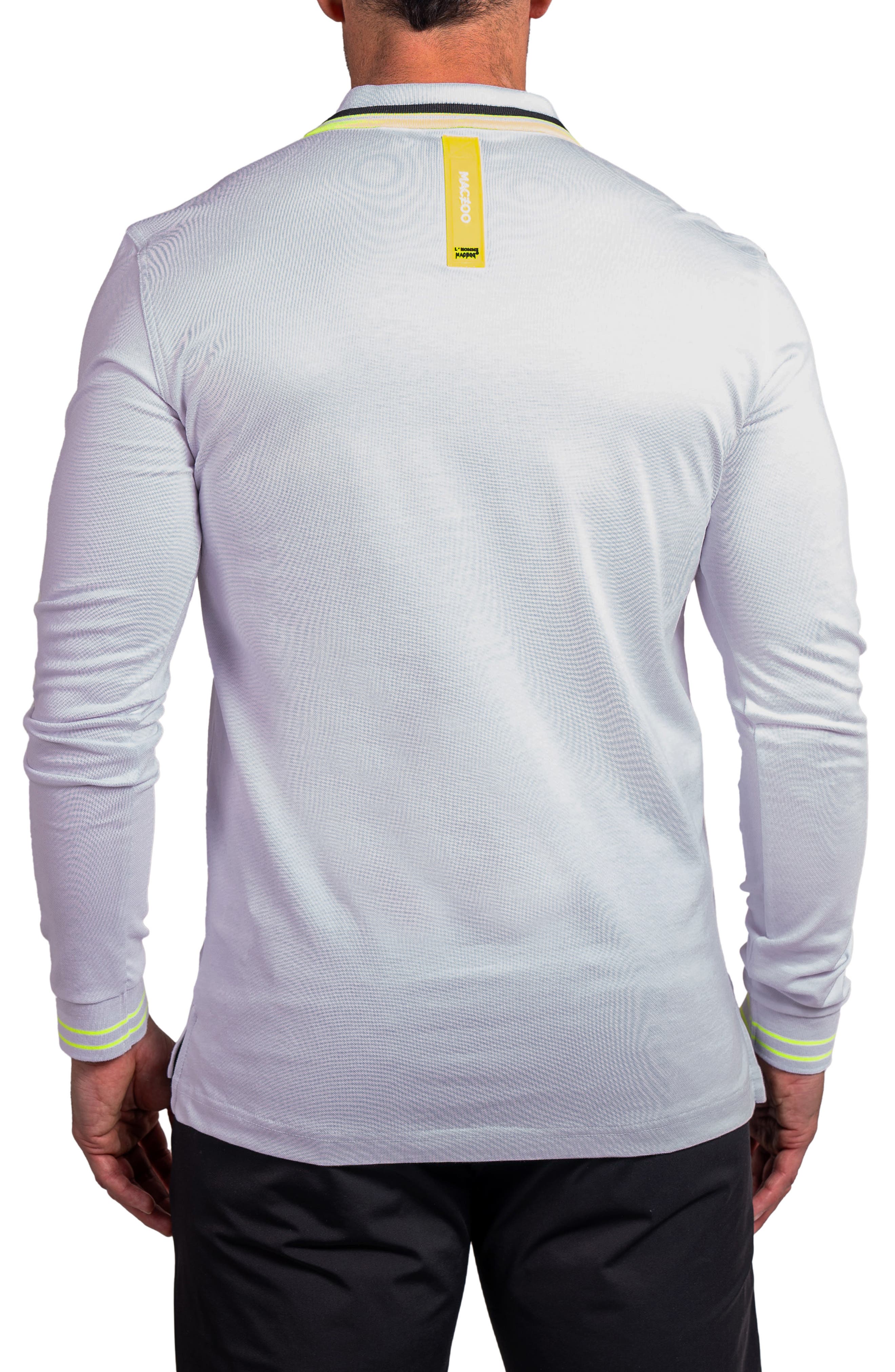Ascension 0082 Tipped Long Sleeve Polo - image 2