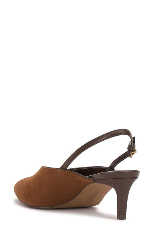 Vince Camuto Kylien Slingback Pointed Toe Pump In Brown