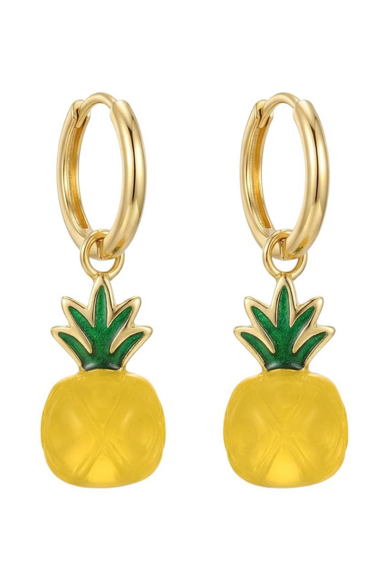 Harvest Agate Charm Earrings in Pineapple, Main, color, Yellow
