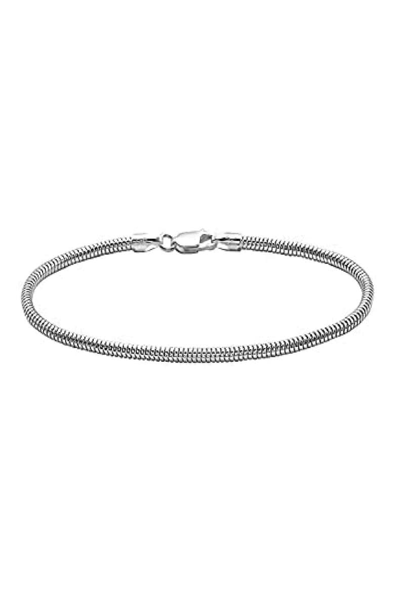 Sterling Silver Chain Bracelet, Main, color, SILVER