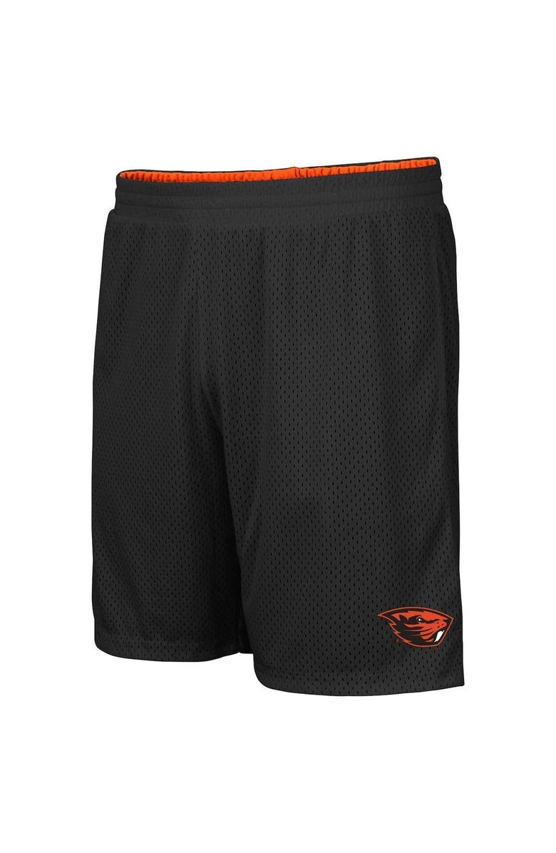 COLOSSEUM Men's Colosseum Orange/Black Oregon State Beavers Wiggum Reversible Wordmark Shorts, Alternate, color,