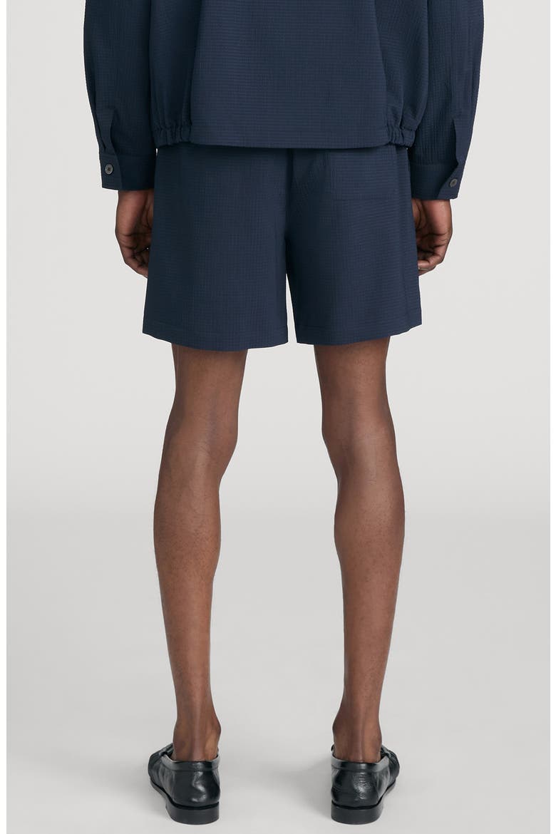 Seersucker Drawstring Shorts, Alternate, color, NAVY
