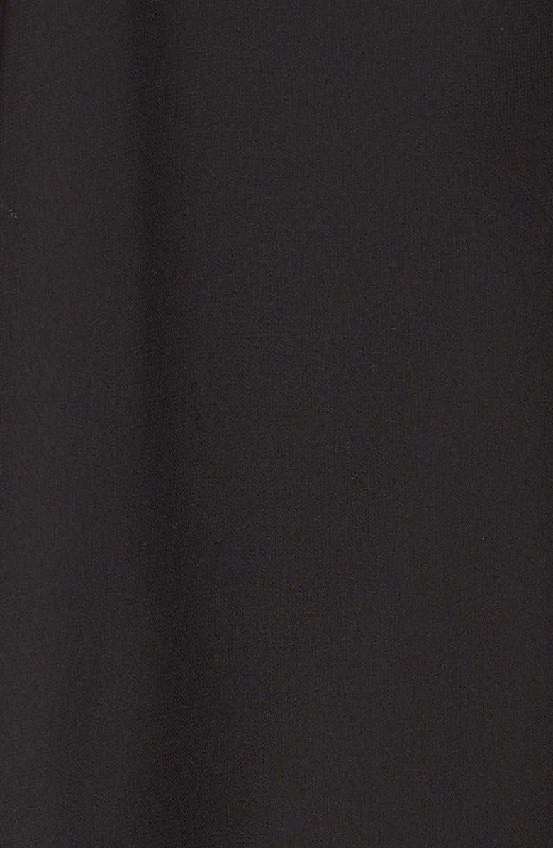 Vince Camuto Mock Neck Chiffon Trapeze Dress, Alternate, color, 