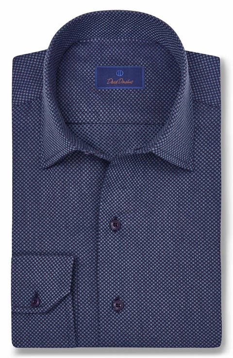 Micro Dobby Dot Cotton Sport Shirt
