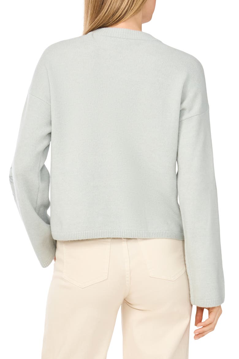 Floral Embroidered Crewneck Sweater, Alternate, color, ERICA BLUE