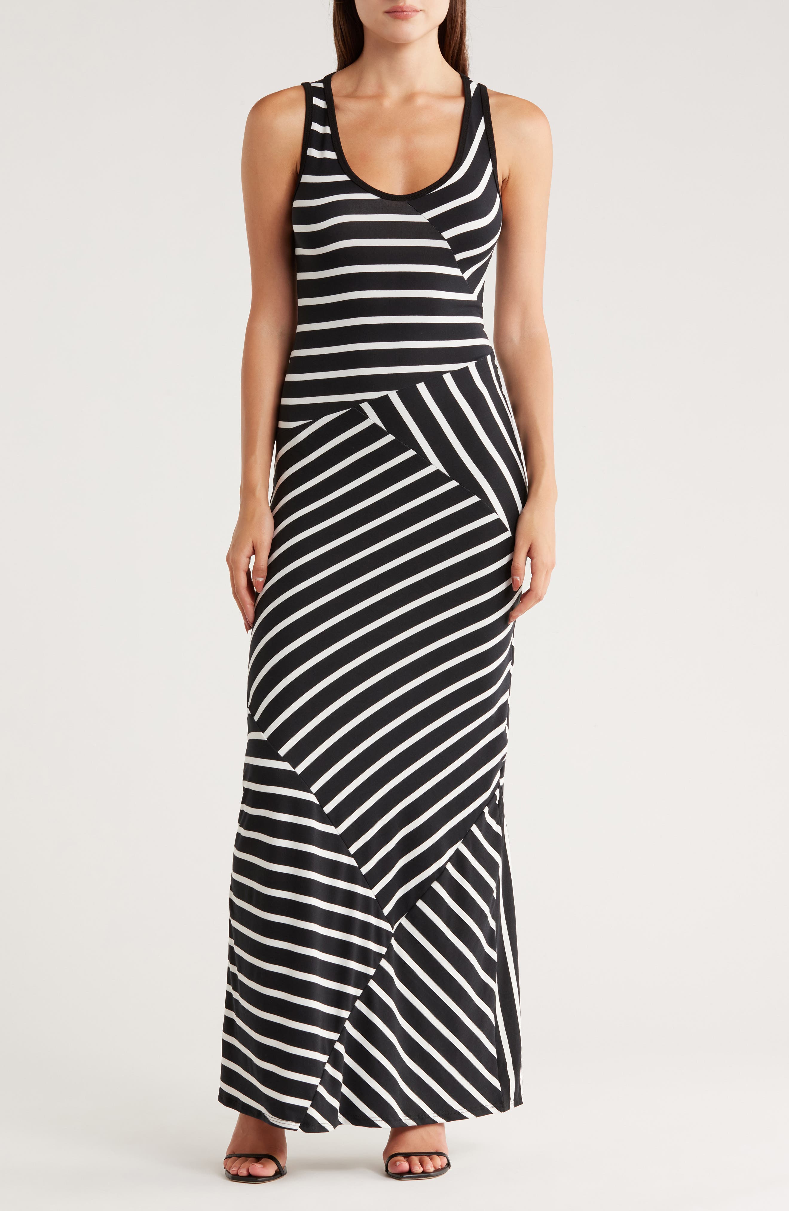 GO COUTURE Panel Maxi Dress