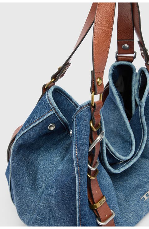 D-One Medium Leather Top Handle Bag