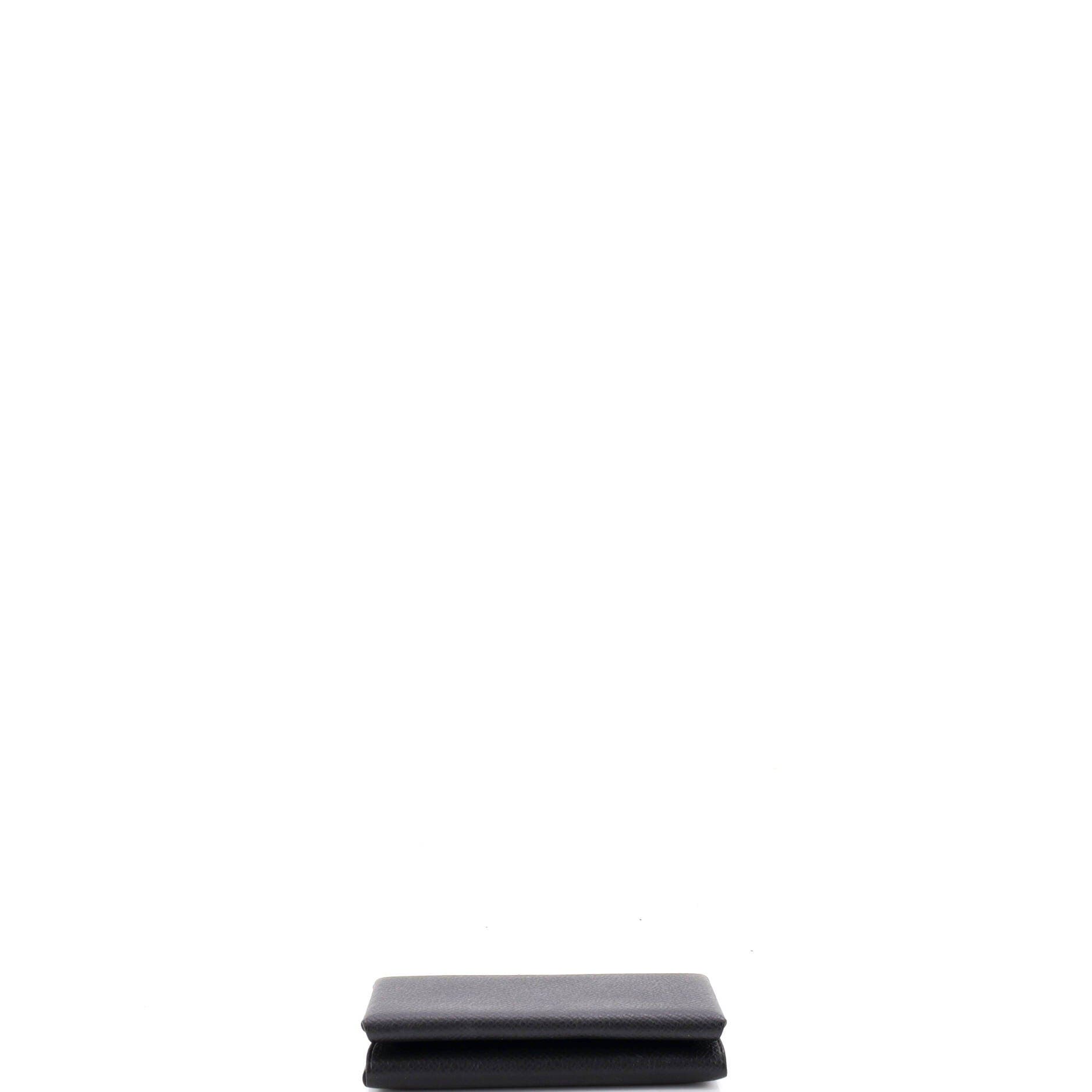 Calvi Duo Card Holder Epsom, Alternate, color, Black