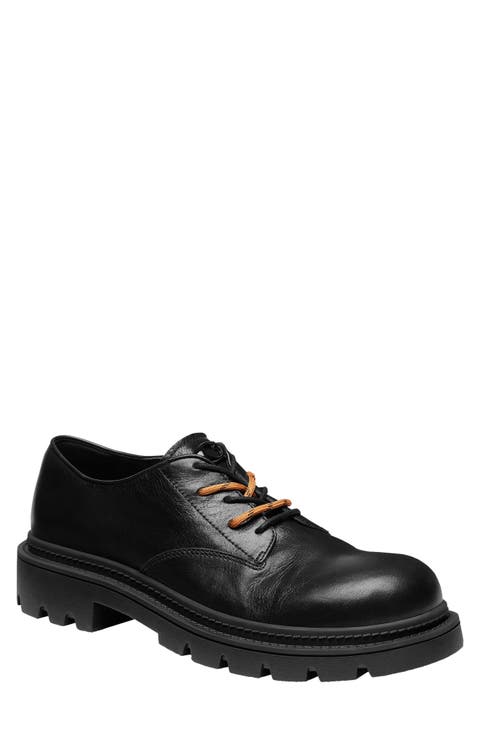 Plain Toe Leather Derby