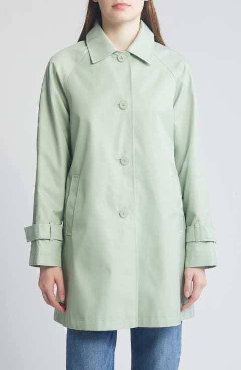 Balmacain Water Repellent Cotton Blend Coat