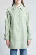 Via Spiga Balmacain Water Repellent Cotton Blend Coat