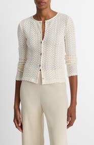 Vince Open Stitch Cardigan