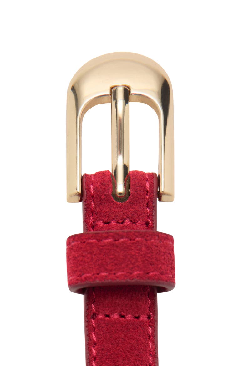 Leather Belt, Alternate, color, RED