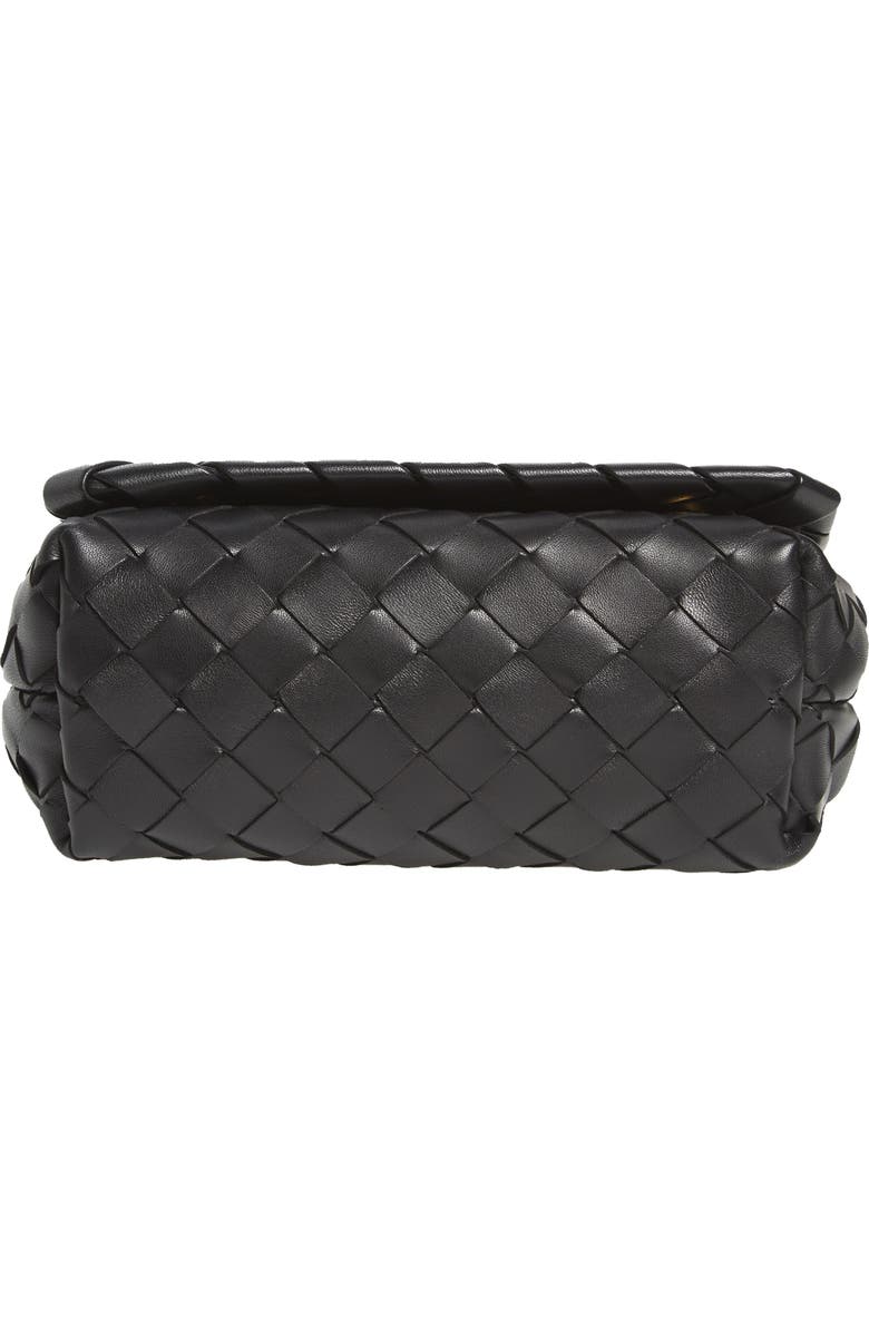Bottega Veneta Mini Intrecciato Leather Crossbody Flap Bag, Alternate, color,