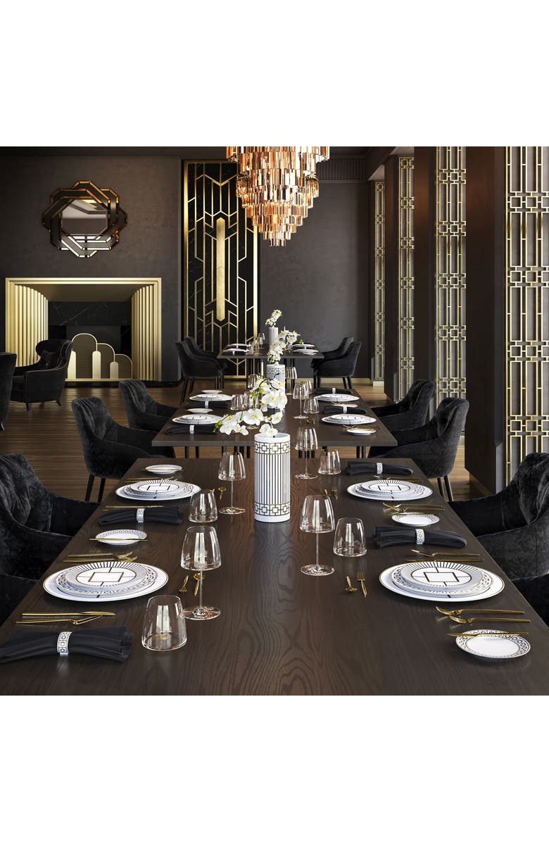 Villeroy & Boch MetroChic Salad Plate  White Rim, Alternate, color, White