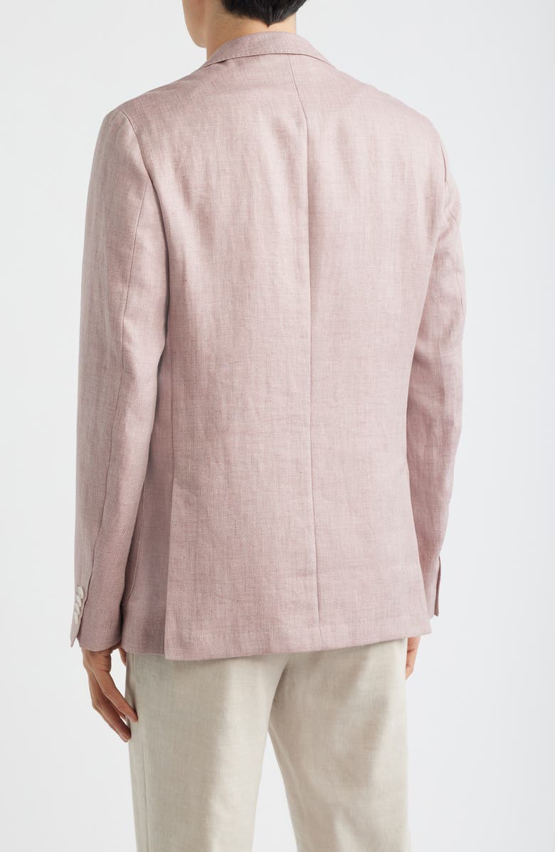 BOSS Hanry Slim Fit Pink Mélange Linen Blend Sport Coat, Alternate, color, Light/ Pastel Pink