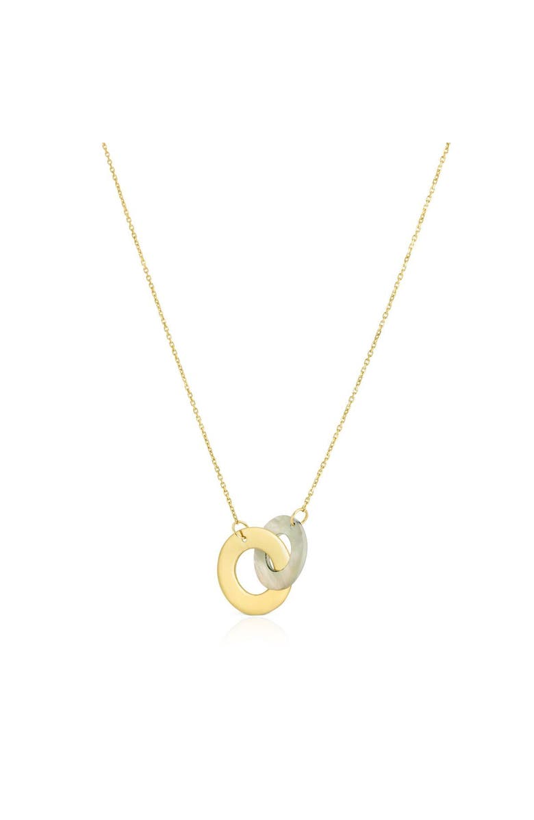 The Lovery Fine Jewelry Mother of Pearl and Gold Infinity Necklace, Main, color, Mother Of Pearl