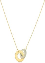 The Lovery Fine Jewelry Mother of Pearl and Gold Infinity Necklace