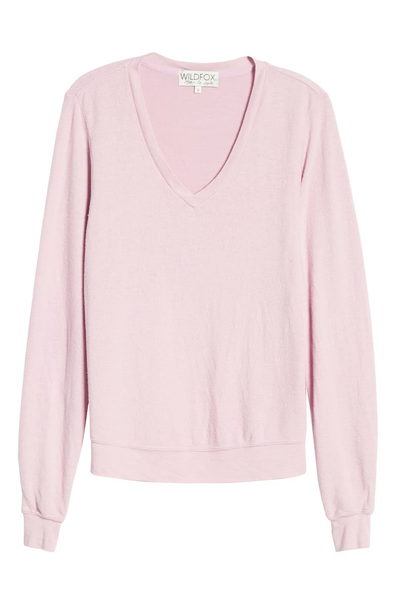 Wildfox Baggy Beach V-Neck Top, Alternate, color, 