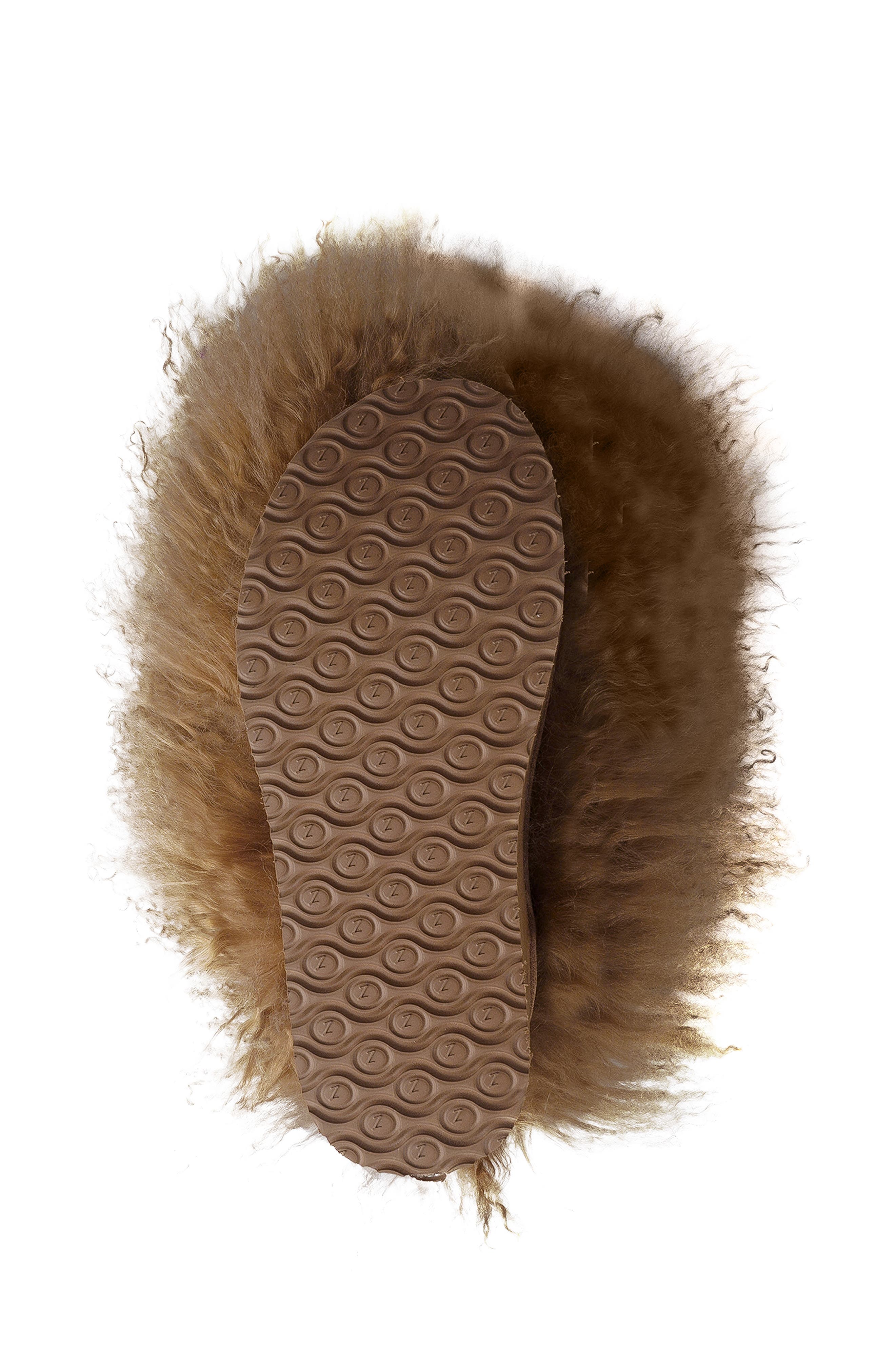 Eliza Genuine Shearling Bootie, Alternate, color, TAN