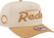 New Era Men's New Era Cream Cincinnati Reds Herringbone 9FIFTY A-Frame Snapback Hat