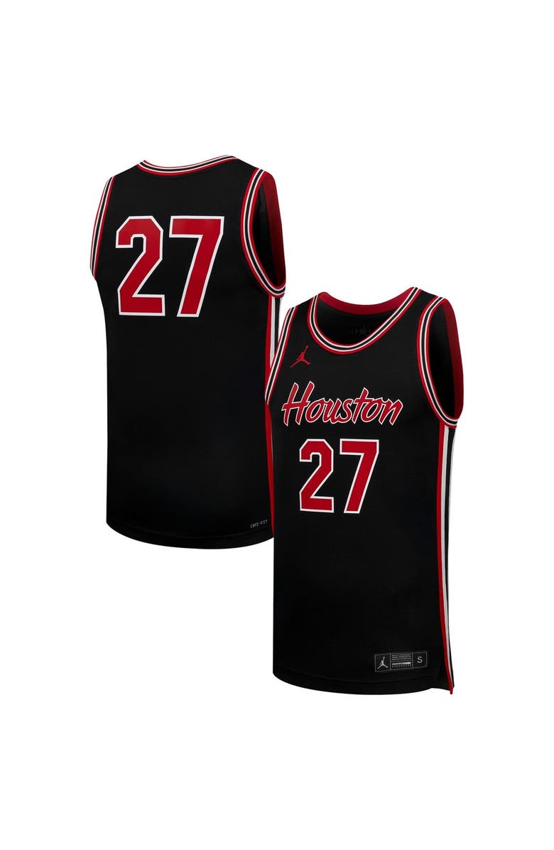 Jordan Brand Men's Jordan Brand #27 Black Houston Cougars Replica Basketball Jersey, Main, color, Black