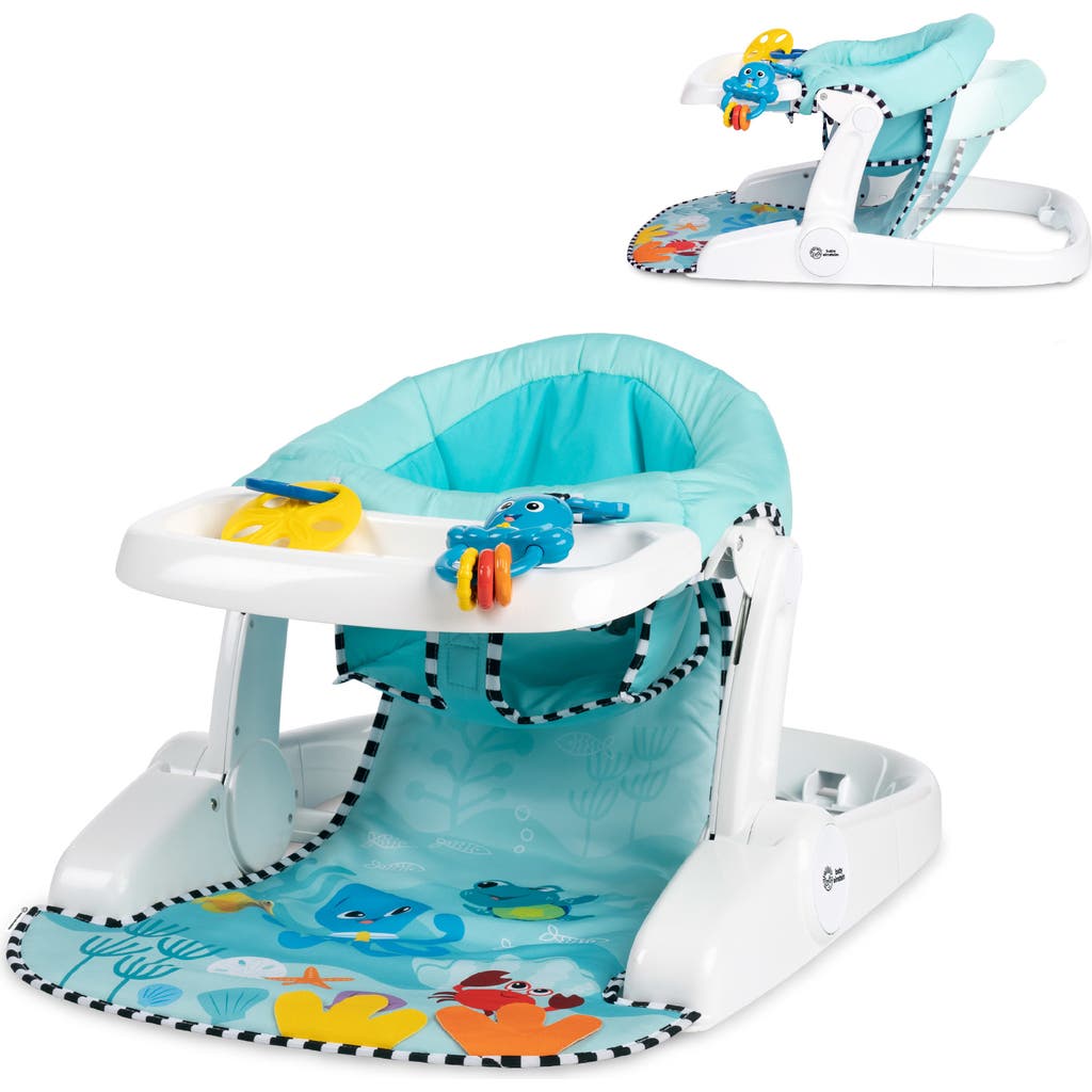 Baby Einstein Kids' Sea Of Support 2-in-1 Sit-up Floor Seat In Blue