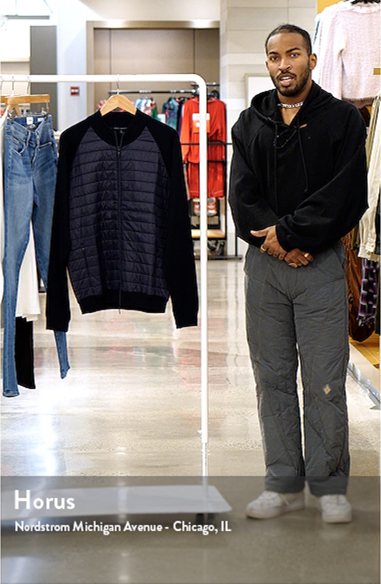 Lantana Mix Media Quilted Wool Blend Jacket, sales video thumbnail