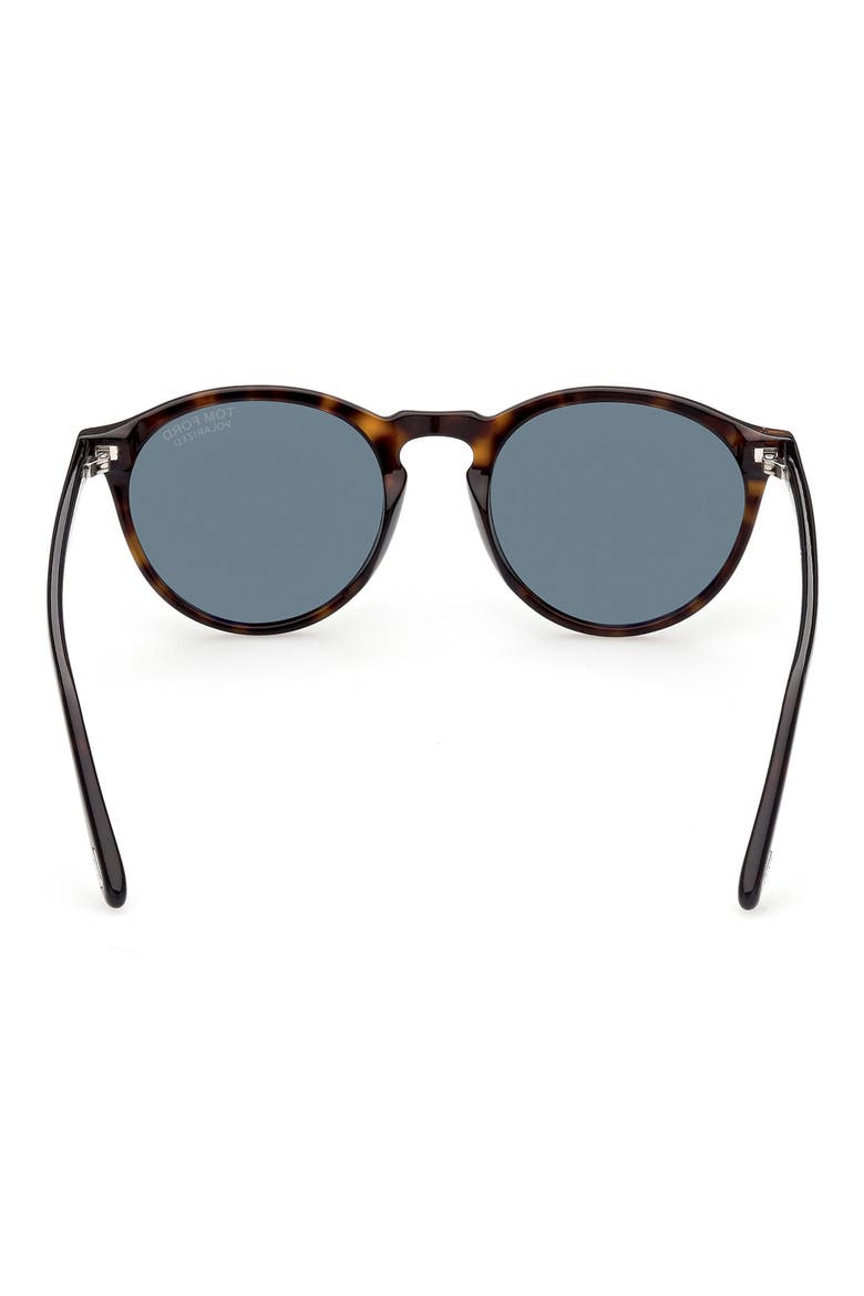 Aurele 52mm Polarized Round Sunglasses, Alternate, color, DHAV/ GRNPZ
