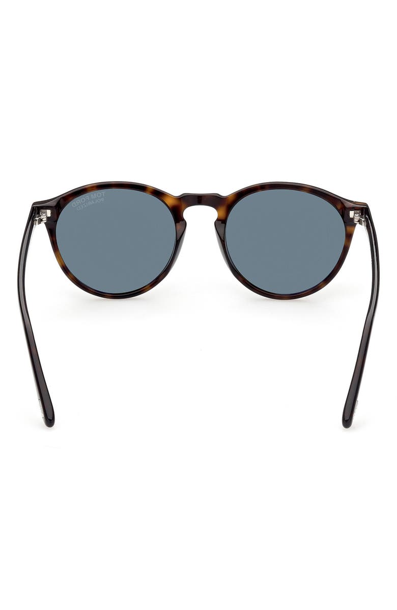 TOM FORD Aurele 52mm Polarized Round Sunglasses, Alternate, color, 