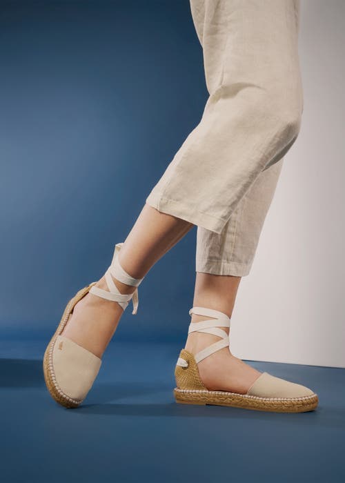 Viscata Candell Canvas Espadrille Flats In Beige