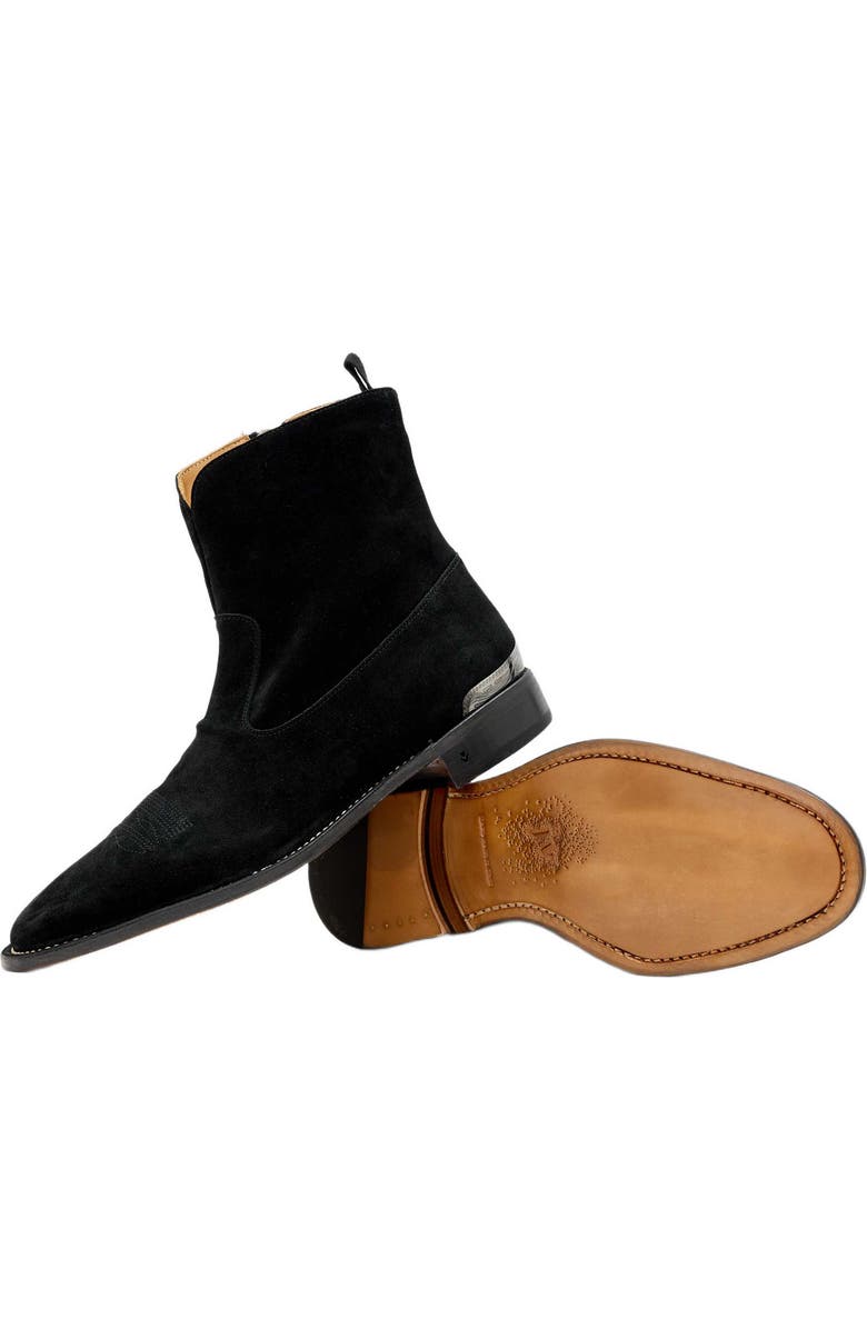 John Varvatos Regent Western Boot, Alternate, color, Mineral Black