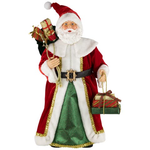 Nordic Style Santa Claus with Gifts Christmas Figure - 24"