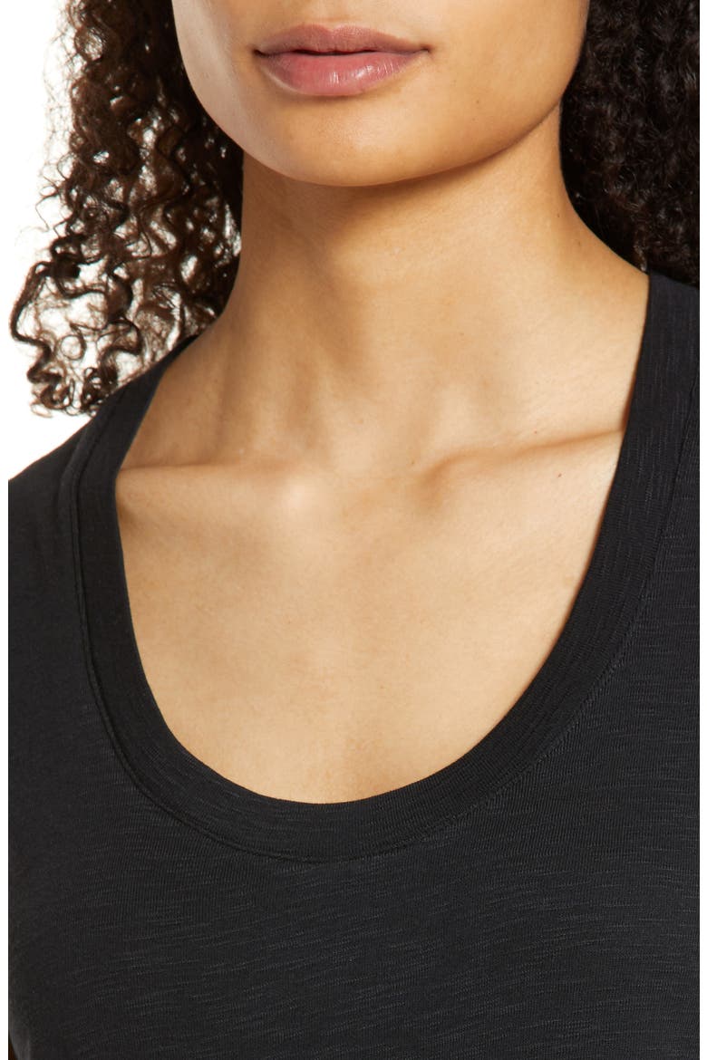 NIC+ZOE Scoop Neck T-Shirt, Alternate, color, BLACK ONYX