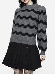 Disturbia Nave Stripe Knit Sweater