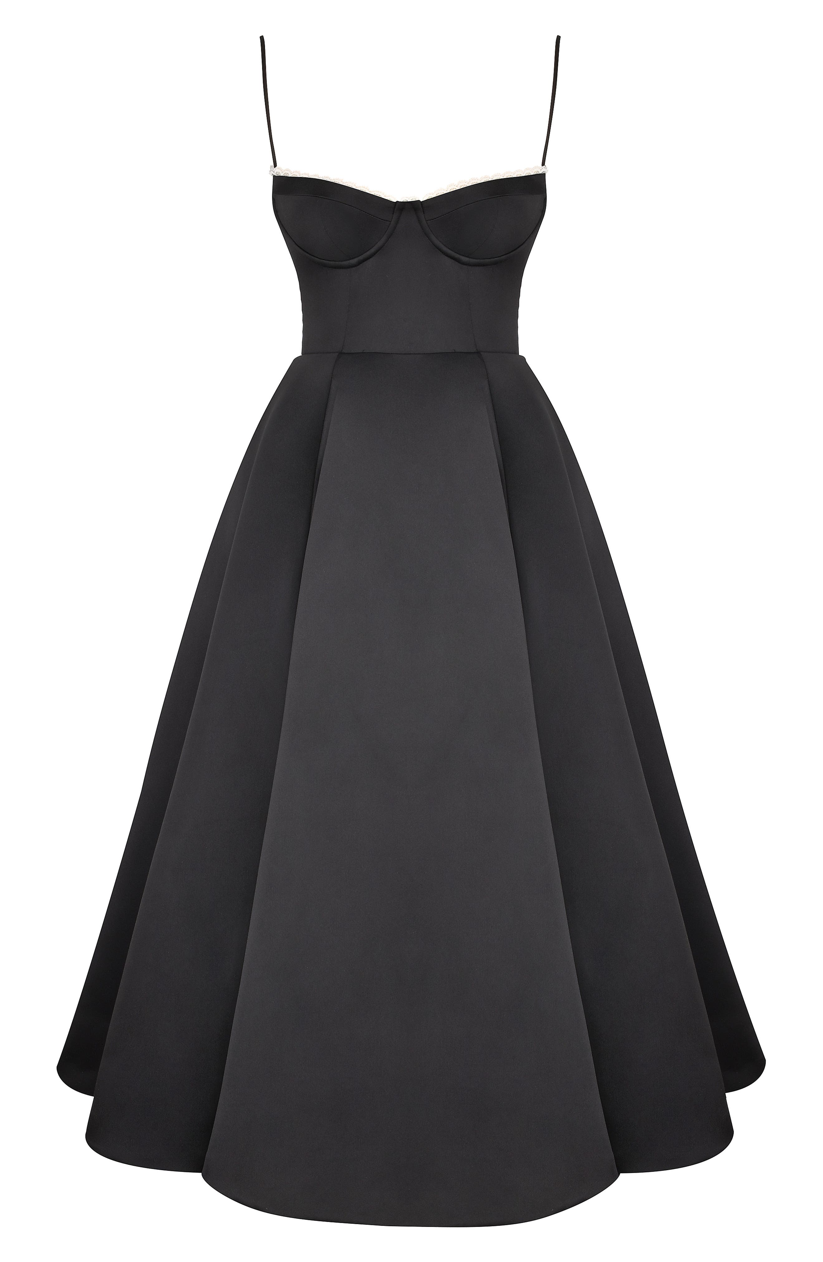 mademoiselle black tulle midi dress Mademoiselle Black Tulle Midi Dress
