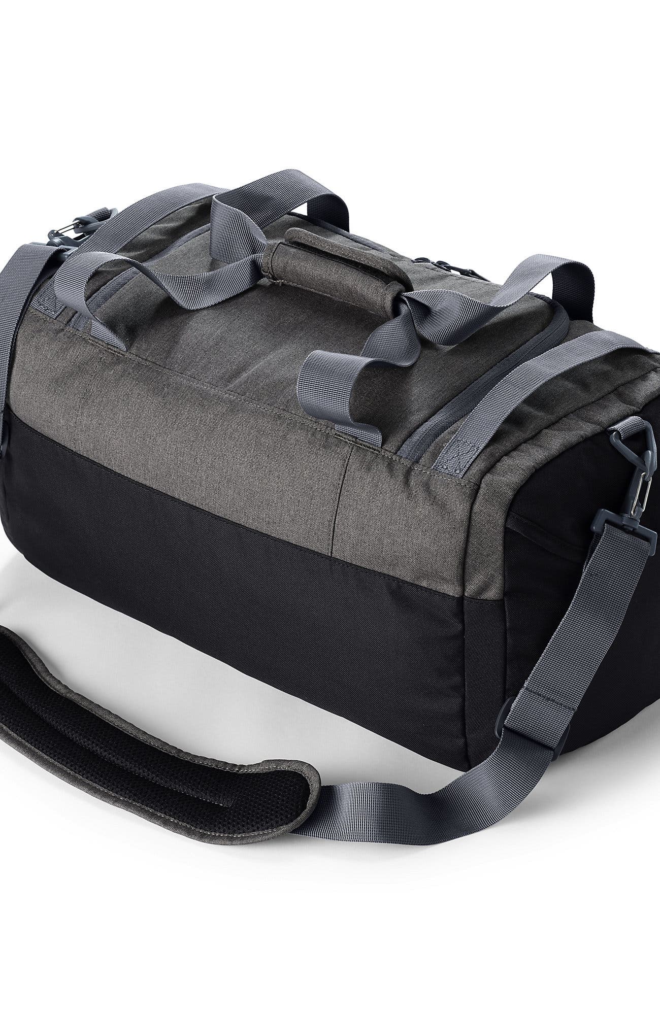 Lands' End Small All Purpose Travel Duffle Bag, Alternate, color, Oxidized Gray Heather