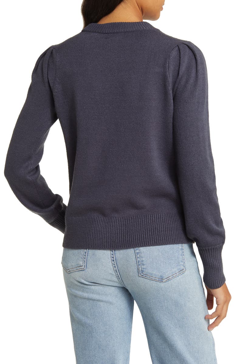 Caslon<sup>®</sup> Puff Sleeve Sweater, Alternate, color, 