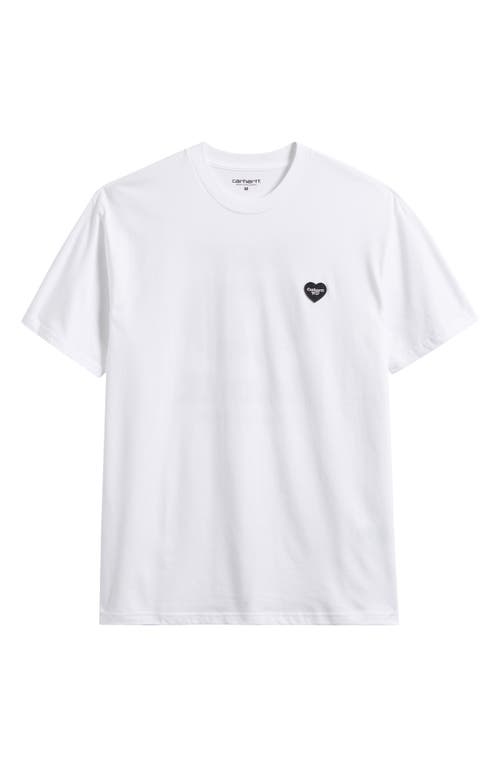 Carhartt Work In Progress Heart Ii Hartt Organic Cotton Graphic T-shirt In White