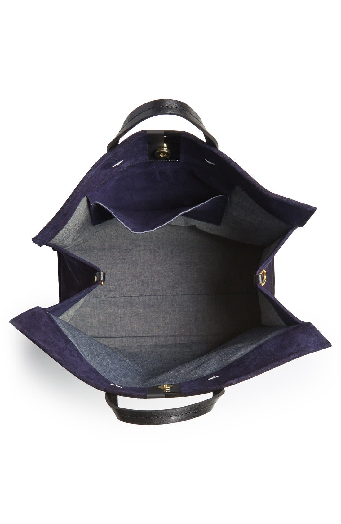 Clare V. Glossy Stripe Simple Tote, Alternate, color, 