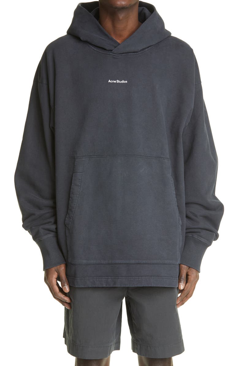 Acne Studios Logo Oversize Hoodie, Main, color, 
