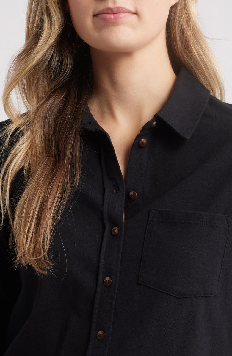 Caslon<sup>®</sup> Knit Button-Up Shirt, Alternate, color,