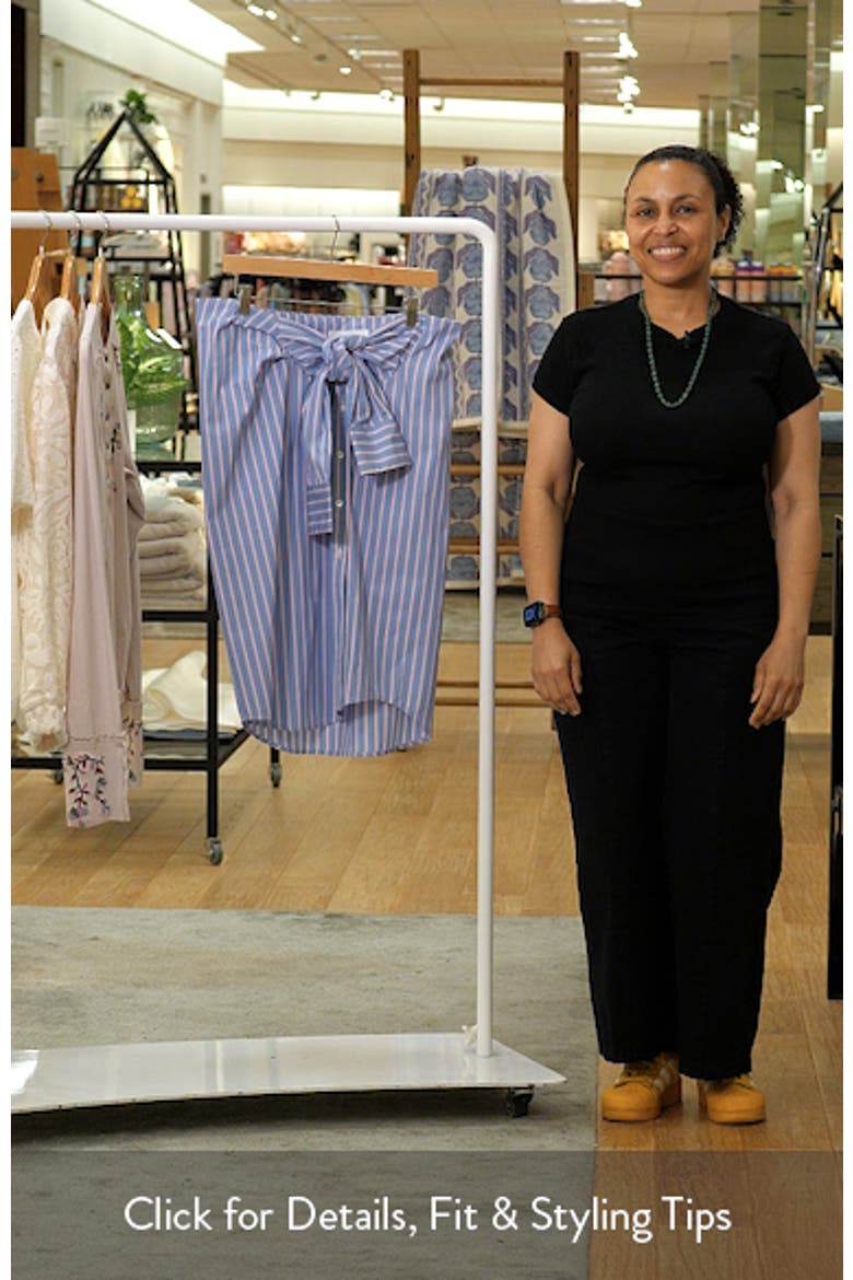 Stripe Midi Wrap Skirt video