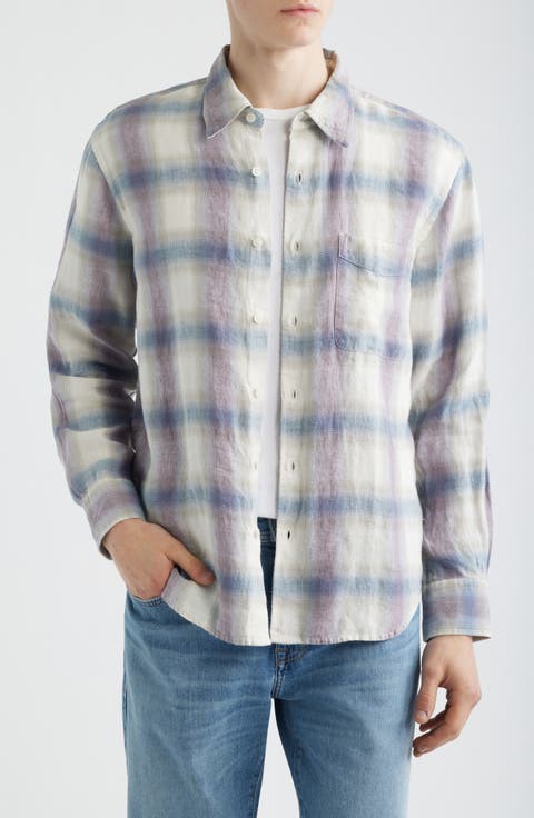 Linen & Organic Cotton Button-Up Shirt