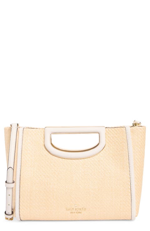 alexia straw crossbody clutch