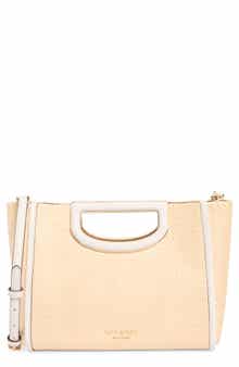 Kate Spade New York alexia straw crossbody clutch