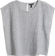 Eileen Fisher Organic Linen Square Top