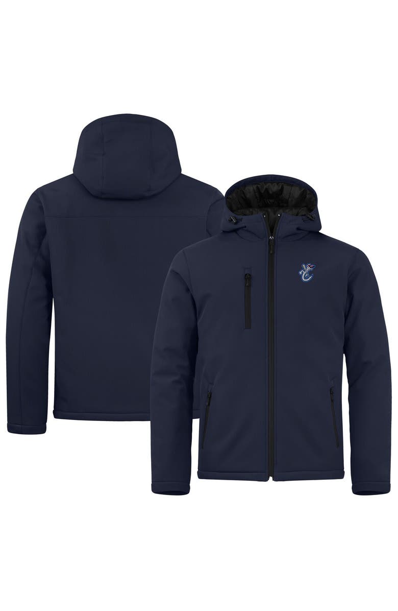 Cutter & Buck Men's Cutter & Buck  Navy Corpus Christi Hooks  Clique Equinox Insulated Softshell Full-Zip Jacket, Main, color, 