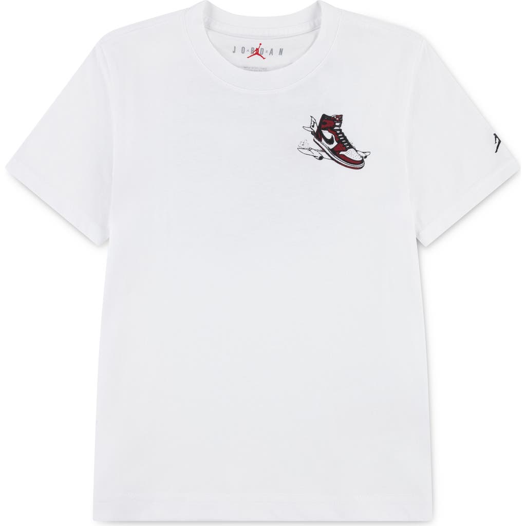 Jordan Kids' Air Has Landed Graphic T-shirt In White