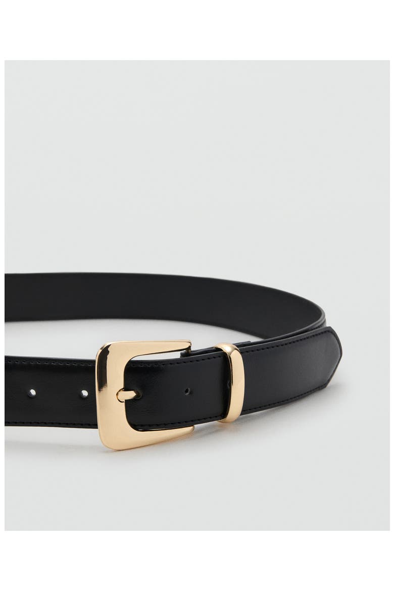 Faux Leather Belt, Alternate, color, BLACK